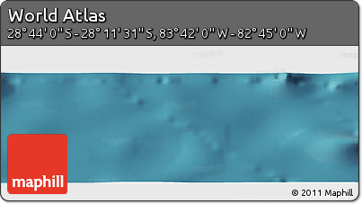 Satellite Panoramic Map of the Area around 28° 27' 45" S, 83° 13' 29" W