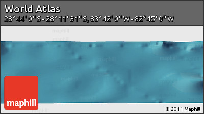 Satellite Panoramic Map of the Area around 28° 27' 45" S, 83° 13' 29" W