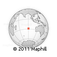 Outline Map of the Area around 28° 27' 45" S, 90° 10' 30" E, rectangular outline