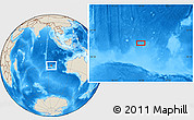 Shaded Relief Location Map of the area around 28° 27' 45" S, 94° 25' 30" E