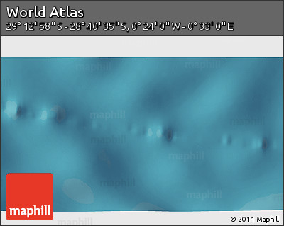 Satellite 3D Map of the Area around 28° 56' 46" S, 0° 4' 30" E