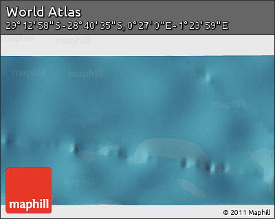 Satellite 3D Map of the Area around 28° 56' 46" S, 0° 55' 29" E