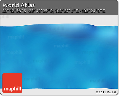 Physical 3D Map of the Area around 28° 56' 46" S, 102° 55' 30" E