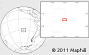Blank Location Map of the area around 28° 56' 46" S, 107° 1' 30" W