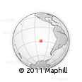 Outline Map of the Area around 28° 56' 46" S, 107° 1' 30" W, rectangular outline