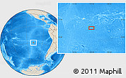 Shaded Relief Location Map of the area around 28° 56' 46" S, 107° 52' 30" W