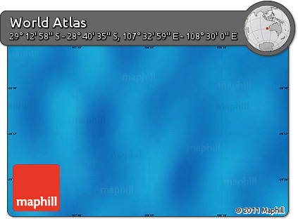 Physical Map of the Area around 28° 56' 46" S, 108° 1' 30" E