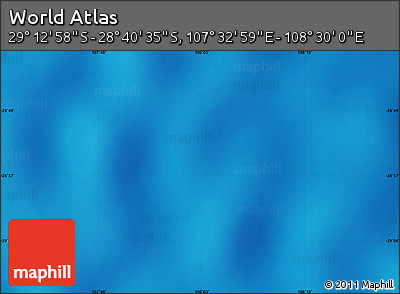 Physical Map of the Area around 28° 56' 46" S, 108° 1' 30" E