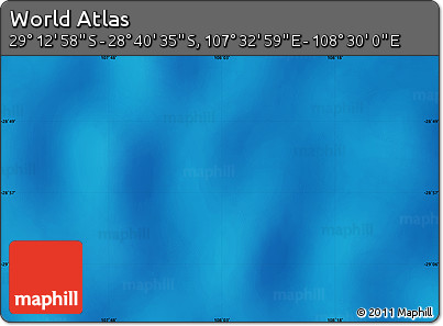 Physical Map of the Area around 28° 56' 46" S, 108° 1' 30" E