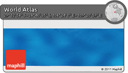 Physical Panoramic Map of the Area around 28° 56' 46" S, 108° 52' 30" E