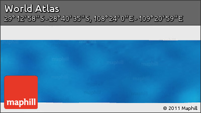 Physical Panoramic Map of the Area around 28° 56' 46" S, 108° 52' 30" E