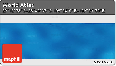 Physical Panoramic Map of the Area around 28° 56' 46" S, 108° 52' 30" E