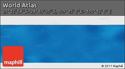 Physical Panoramic Map of the Area around 28° 56' 46" S, 109° 43' 29" E