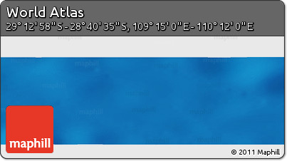 Physical Panoramic Map of the Area around 28° 56' 46" S, 109° 43' 29" E