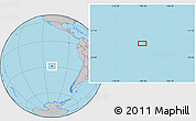 Gray Location Map of the area around 28° 56' 46" S, 109° 34' 29" W