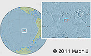 Savanna Style Location Map of the area around 28° 56' 46" S, 109° 34' 29" W, hill shading