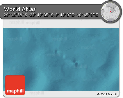 Satellite 3D Map of the Area around 28° 56' 46" S, 10° 16' 30" E