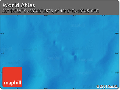 Physical Map of the Area around 28° 56' 46" S, 10° 16' 30" E