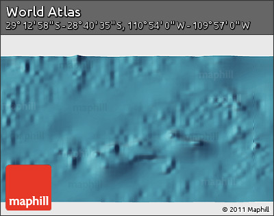 Satellite 3D Map of the Area around 28° 56' 46" S, 110° 25' 30" W