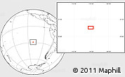 Blank Location Map of the area around 28° 56' 46" S, 110° 25' 30" W