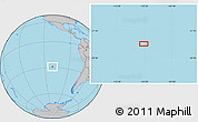 Gray Location Map of the area around 28° 56' 46" S, 110° 25' 30" W
