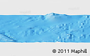 Shaded Relief Panoramic Map of the area around 28° 56' 46" S, 111° 16' 30" W