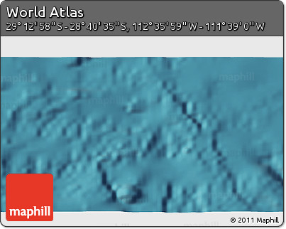 Satellite 3D Map of the Area around 28° 56' 46" S, 112° 7' 30" W