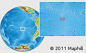 Physical Location Map of the area around 28° 56' 46" S, 112° 58' 29" W