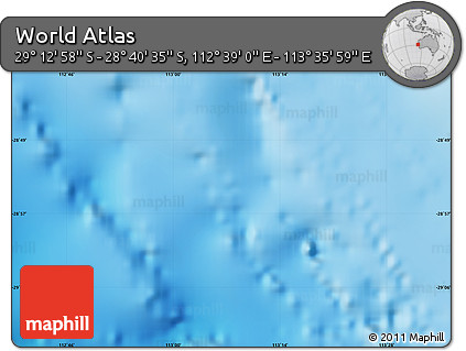 Physical Map of the Area around 28° 56' 46" S, 113° 7' 30" E