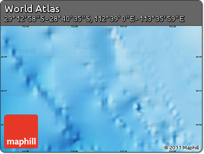 Physical Map of the Area around 28° 56' 46" S, 113° 7' 30" E