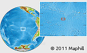 Physical Location Map of the area around 28° 56' 46" S, 113° 49' 29" W