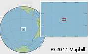 Savanna Style Location Map of the area around 28° 56' 46" S, 113° 49' 29" W