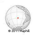 Outline Map of the Area around 28° 56' 46" S, 114° 40' 30" W, rectangular outline