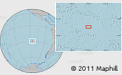 Gray Location Map of the area around 28° 56' 46" S, 115° 31' 30" W, hill shading