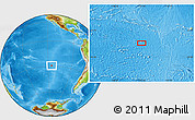 Physical Location Map of the area around 28° 56' 46" S, 115° 31' 30" W