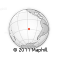 Outline Map of the Area around 28° 56' 46" S, 115° 31' 30" W, rectangular outline
