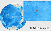 Shaded Relief Location Map of the area around 28° 56' 46" S, 116° 22' 30" W