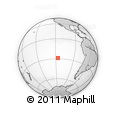Outline Map of the Area around 28° 56' 46" S, 116° 22' 30" W, rectangular outline