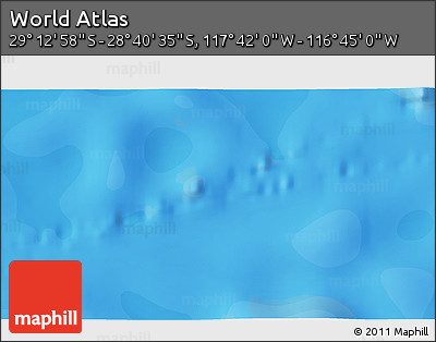 Political 3D Map of the Area around 28° 56' 46" S, 117° 13' 29" W