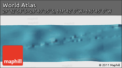 Satellite Panoramic Map of the Area around 28° 56' 46" S, 117° 13' 29" W