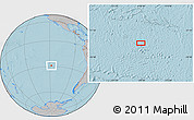 Gray Location Map of the area around 28° 56' 46" S, 118° 4' 29" W, hill shading