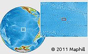 Physical Location Map of the area around 28° 56' 46" S, 118° 55' 30" W
