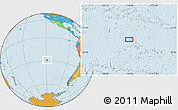 Political Location Map of the area around 28° 56' 46" S, 118° 55' 30" W