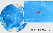 Shaded Relief Location Map of the area around 28° 56' 46" S, 118° 55' 30" W
