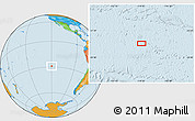 Political Location Map of the area around 28° 56' 46" S, 119° 46' 30" W