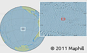 Savanna Style Location Map of the area around 28° 56' 46" S, 119° 46' 30" W, hill shading