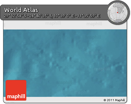 Satellite 3D Map of the Area around 28° 56' 46" S, 11° 7' 30" E