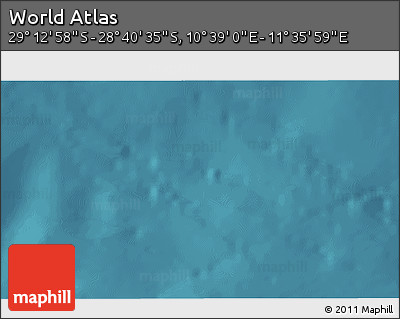 Satellite 3D Map of the Area around 28° 56' 46" S, 11° 7' 30" E