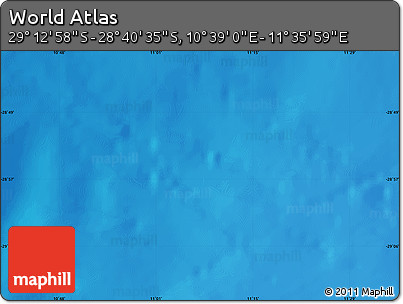 Physical Map of the Area around 28° 56' 46" S, 11° 7' 30" E