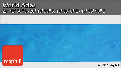 Physical Panoramic Map of the Area around 28° 56' 46" S, 11° 7' 30" E